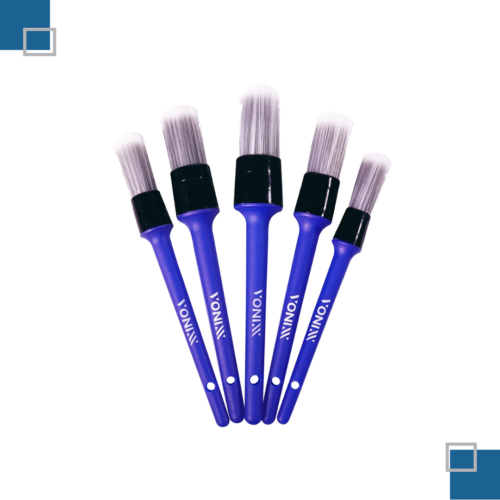 KIT DE 5 CEPILLOS PARA DETALLADO INTERIOR