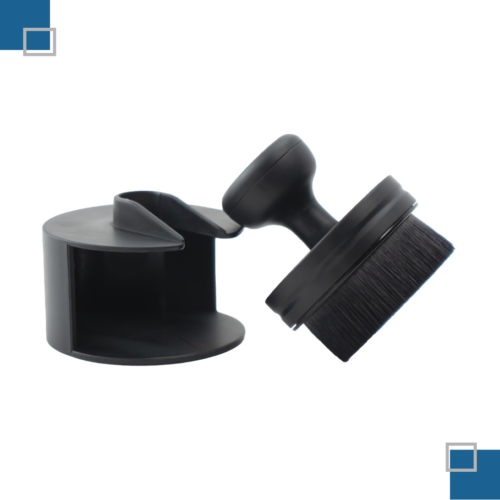 Cepillo Aplicador de Brillo para Llantas - Ergonómico con Base de Guardado